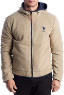 U.S Polo Assn. Heren Omkeerbare Fleece- en Winddichte Jas US40126001 Blauw