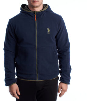 U.S Polo Assn. Heren Omkeerbare Fleece- en Winddichte Jas US40126001 Groen - EU 52