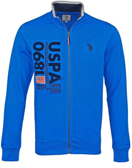 U.S Polo Assn. Heren Sweatjacket met Rits Stijlvolle Jas U.s. Polo Assn. , Blue , Heren - 2Xl,Xl,L,M,3Xl