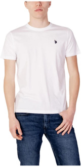 U.S Polo Assn. Heren T-shirt wit U.s. Polo Assn. , White , Heren - 2Xl,Xl,L,M,S,3Xl
