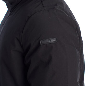 U.S Polo Assn. Heren Winter Winddichte en Waterdichte Jas 66501 Zwart - EU 46