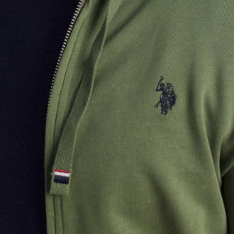 U.S Polo Assn. Heren Zip-Up Hoodie 67353 Groen