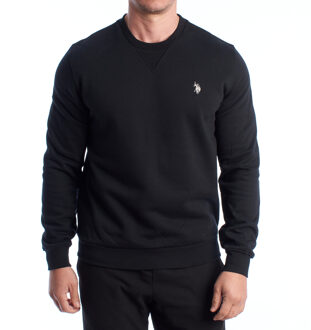 U.S Polo Assn. Herren-Fleece-Sweatshirt mit Rundhalsausschnitt US42187035 - maat 3XL Zwart