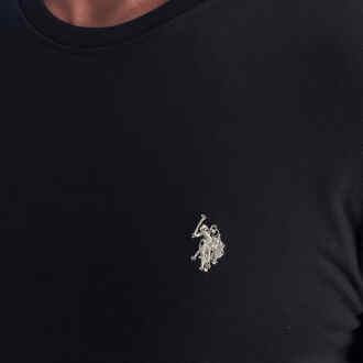 U.S Polo Assn. Herren-Langarm-T-Shirt aus Baumwolle US42168011 Zwart