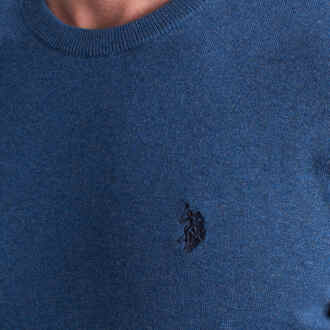 U.S Polo Assn. Herren-Strickpullover mit Rundhalsausschnitt US42173048 Blauw - L