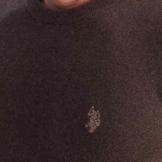 U.S Polo Assn. Herren-Strickpullover mit Rundhalsausschnitt US42173048 - maat 2XL Bruin