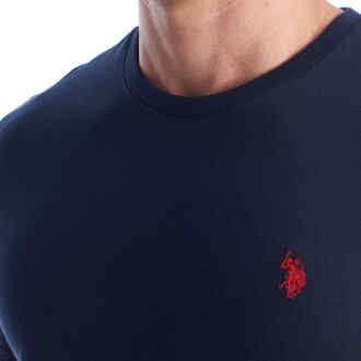 U.S Polo Assn. Herren-T-Shirt aus Baumwolle mit kurzen Ärmeln US42154023 - maat 2XL Blauw