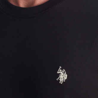 U.S Polo Assn. Herren-T-Shirt aus Baumwolle mit kurzen Ärmeln US42154026 Zwart - XL