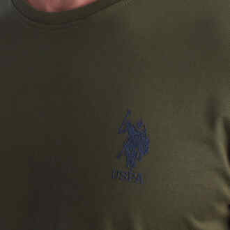 U.S Polo Assn. Herren-T-Shirt aus Baumwolle mit kurzen Ärmeln US42154027 Groen - XL