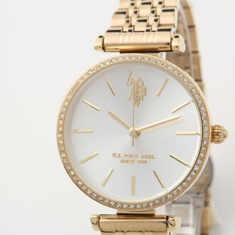 U.S Polo Assn. Horloge Eleonor Dameshorloge - maat Goud