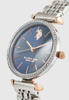 U.S Polo Assn. Horloge Eleonor Dameshorloge - maat Zilver