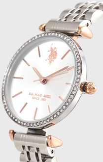 U.S Polo Assn. Horloge Eleonor Dameshorloge - maat Zilver
