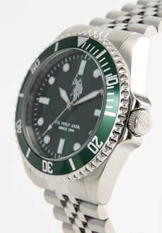 U.S Polo Assn. Horloge Hampton Herenhorloge - maat Zilver