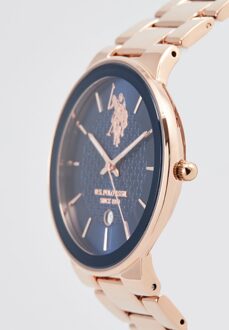 U.S Polo Assn. Horloge Logan Herenhorloge Roségoud - One Size