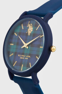 U.S Polo Assn. Horloge Remy Tartan Unisex Horloge Blauw