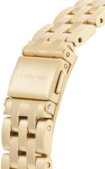 U.S Polo Assn. Horloge Roze Dameshorloge Goud