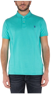 U.S Polo Assn. Klassieke Basic Polo Shirt U.s. Polo Assn. , Blue , Heren - 2Xl,Xl,L,M