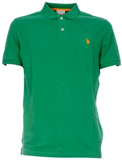 U.S Polo Assn. Klassieke Polo Shirt U.s. Polo Assn. , Green , Heren - 2Xl,Xl,L,M,4Xl,3Xl