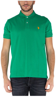 U.S Polo Assn. Klassieke Polo Shirt U.s. Polo Assn. , Green , Heren - S,3Xl