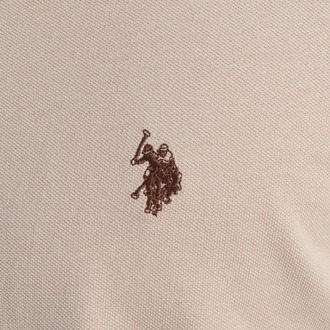 U.S Polo Assn. Kurzarm-Poloshirt für Herren US41197052 - maat Beige