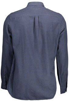 U.S Polo Assn. Langarm Gingham Check Shirt Donkerblauw - 2XL