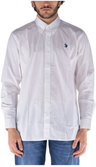 U.S Polo Assn. Overhemd met lange mouwen U.s. Polo Assn. , White , Heren - 2Xl,Xl,L,M