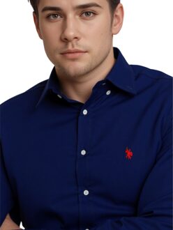 U.S Polo Assn. Overhemd VS Polo Assn - maat Donkerblauw