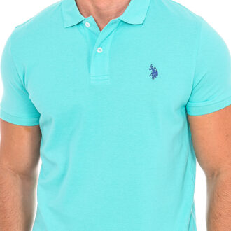 U.S Polo Assn. Polo korte mouw 67940 heren Turquoise