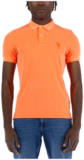 U.S Polo Assn. Polo Shirt U.s. Polo Assn. , Orange , Heren - XL