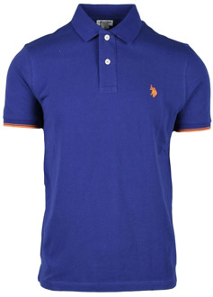U.S Polo Assn. Polo Shirt U.s. Polo Assn. , Purple , Heren - 2Xl,Xl,L,M,S,3Xl