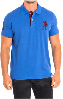 U.S Polo Assn. Polo Shirts U.s. Polo Assn. , Blue , Heren - M