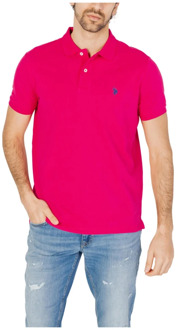 U.S Polo Assn. Polo Shirts U.s. Polo Assn. , Pink , Heren - 2Xl,Xl,L,M,S