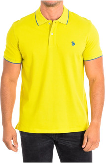 U.S Polo Assn. Polo Shirts U.s. Polo Assn. , Yellow , Heren - 2Xl,Xl,L,M,S