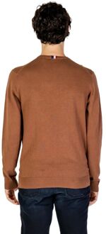 U.S Polo Assn. Ronde Hals Trui Lange Mouwen Bruin