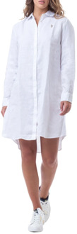 U.S Polo Assn. Shirt Dresses U.s. Polo Assn. , White , Dames - L,M