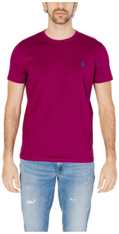 U.S Polo Assn. T-Shirts U.s. Polo Assn. , Red , Heren - 2Xl,Xl,L,M,S