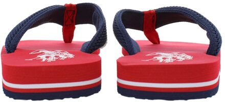 U.S Polo Assn. teenslipper Rood