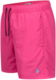 U.S Polo Assn. U.S. POLO ASSN. 100% nylon zwembroek voor mannen Roze - XL