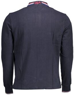 U.S Polo Assn. U.S. POLO ASSN. Blauwe Katoenen Heren Polo Shirt Donkerblauw