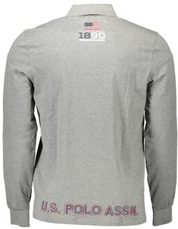 U.S Polo Assn. U.S. POLO ASSN. Grijze Katoenen Polo Shirt voor Mannen Grijs