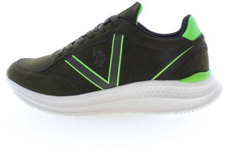 U.S Polo Assn. U.S. POLO ASSN. Groene Polyester Heren Sneakers Donkergroen - EU 43