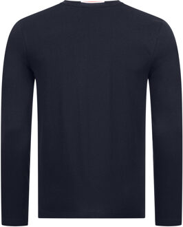 U.S Polo Assn. U.S. POLO ASSN. Heren 100% katoen longsleeve Basic Shirt - maat M Blauw