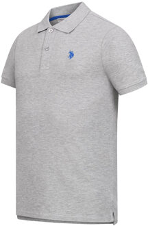 U.S Polo Assn. U.S. Polo Assn. heren basic poloshirt met korte mouwen en stretch Grijs - L
