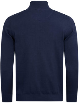 U.S Polo Assn. U.S. POLO ASSN. heren half-zip gebreide trui USKnooxx van katoenmix Blauw - L