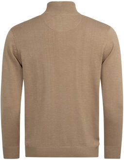 U.S Polo Assn. U.S. POLO ASSN. heren half-zip gebreide trui USKnooxx van katoenmix - maat 2XL Bruin