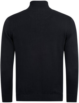 U.S Polo Assn. U.S. POLO ASSN. heren half-zip gebreide trui USKnooxx van katoenmix Zwart - L