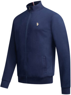 U.S Polo Assn. U.S. POLO ASSN. heren sweatjack USTheoo van katoen-polyester mix Blauw