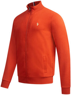 U.S Polo Assn. U.S. POLO ASSN. heren sweatjack USTheoo van katoen-polyester mix Rood - L