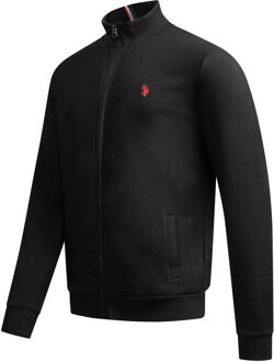 U.S Polo Assn. U.S. POLO ASSN. heren sweatjack USTheoo van katoen-polyester mix Zwart - L