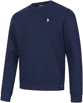U.S Polo Assn. U.S. POLO ASSN. heren sweatshirt trui USJaxxon van katoenmix - maat 2XL Blauw